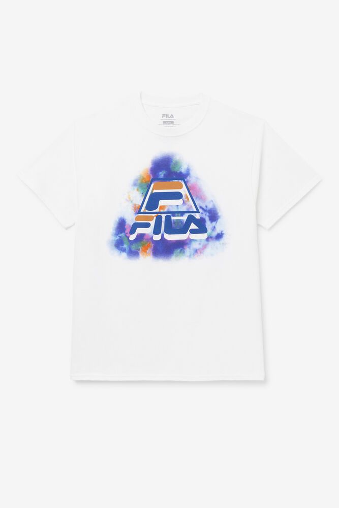 Fila T-Shirt Mens White - Boniface Tie Dye - Philippines 2657831-ZK
